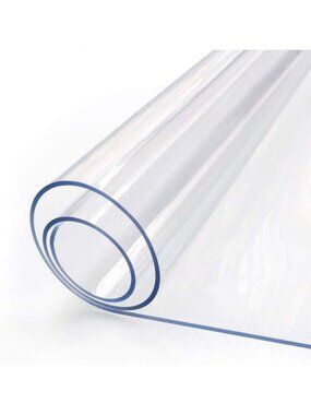 9FT Clear Plastic Table Protector - Waterproof Dining Tablecloth for Wood